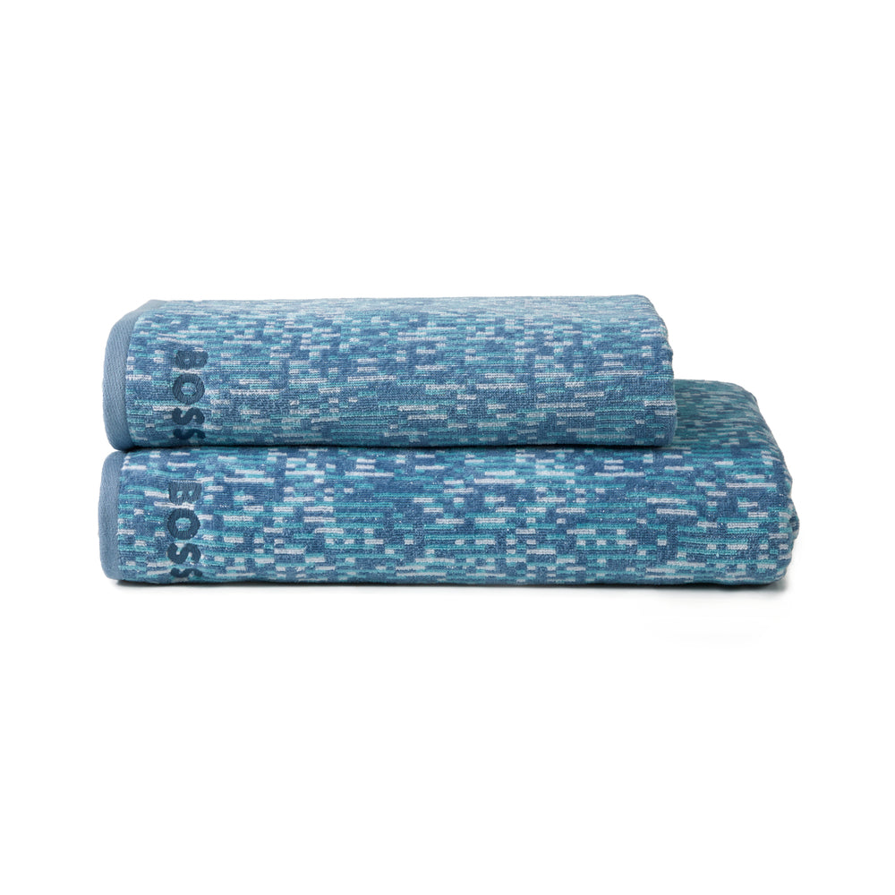 Hugo Boss - Melli 450 GSM 100% Organic Cotton with Satin Border (Blue)