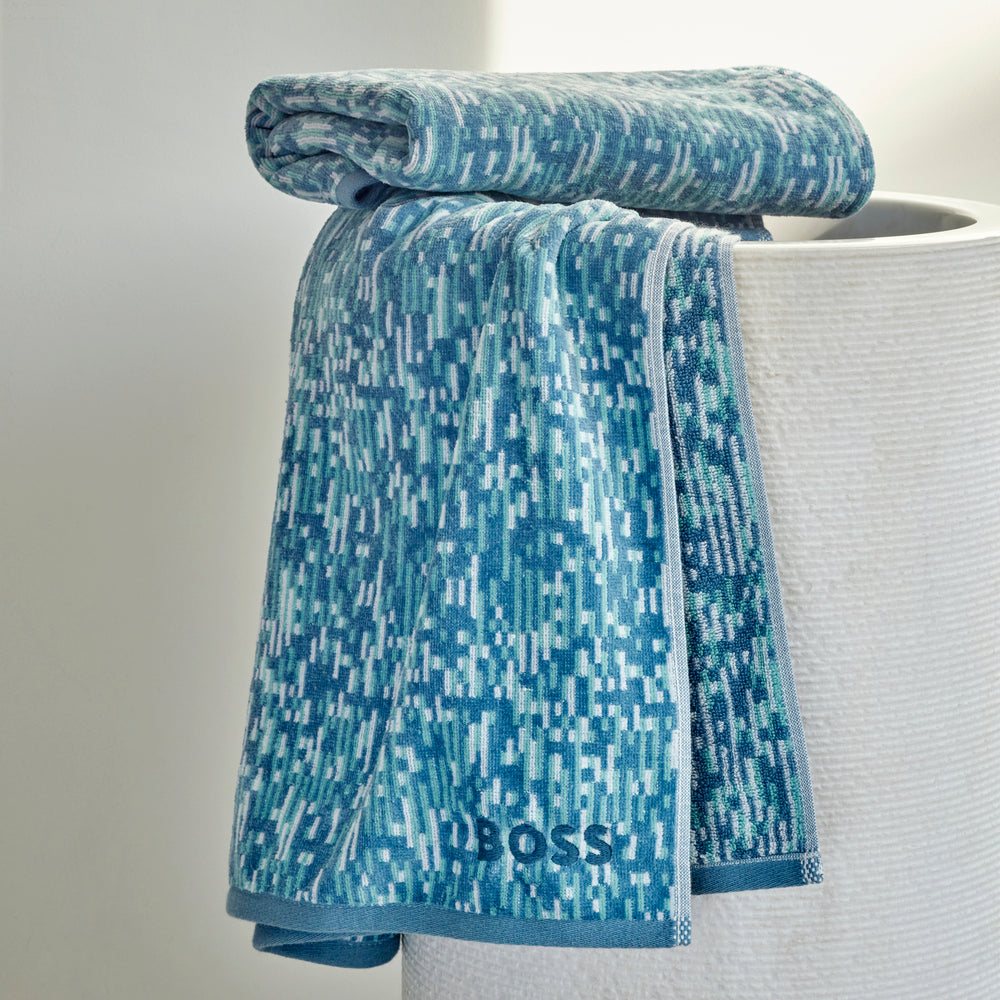 Hugo Boss - Melli 450 GSM 100% Organic Cotton with Satin Border (Blue)