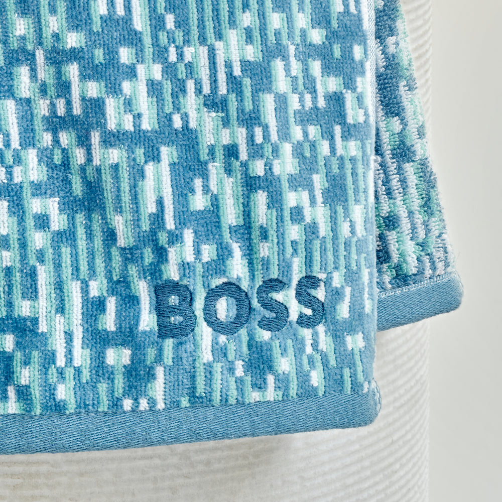 Hugo Boss - Melli 450 GSM 100% Organic Cotton with Satin Border (Blue)