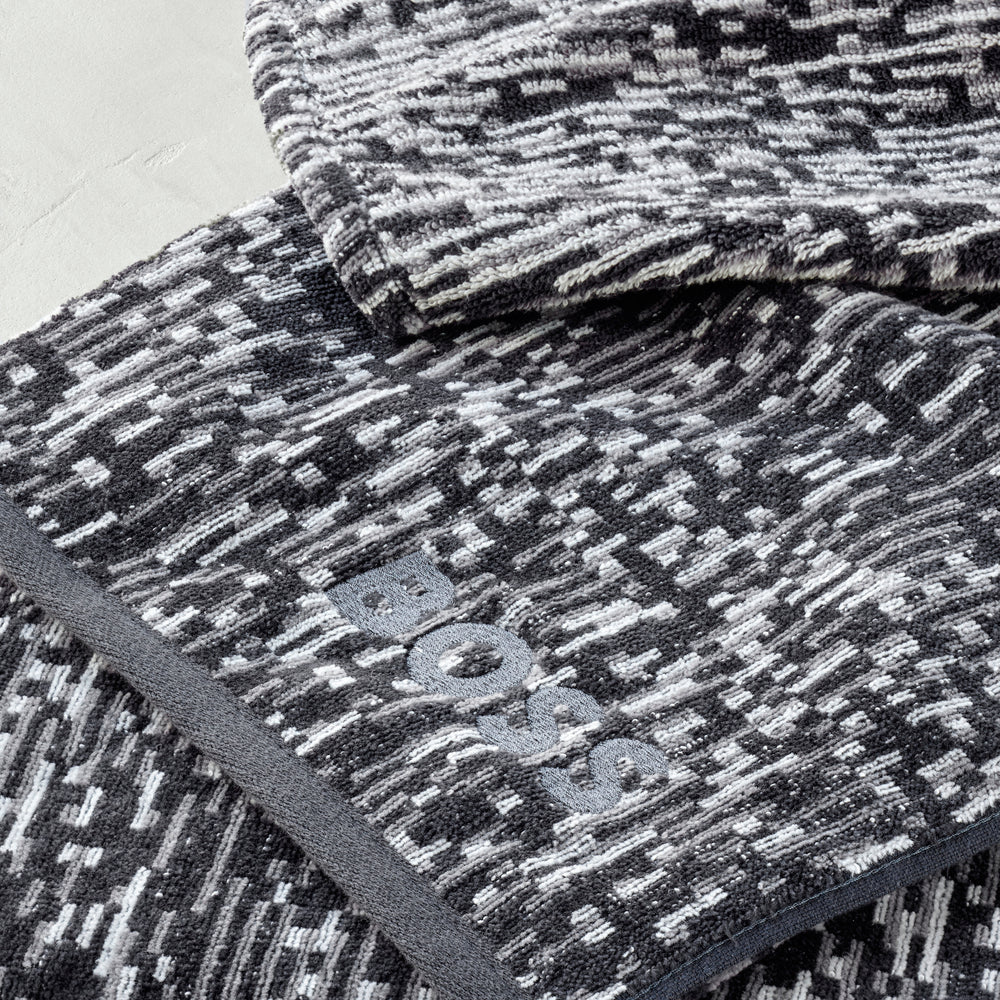 Hugo Boss - Melli 450 GSM 100% Organic Cotton with Satin Border (Grey)