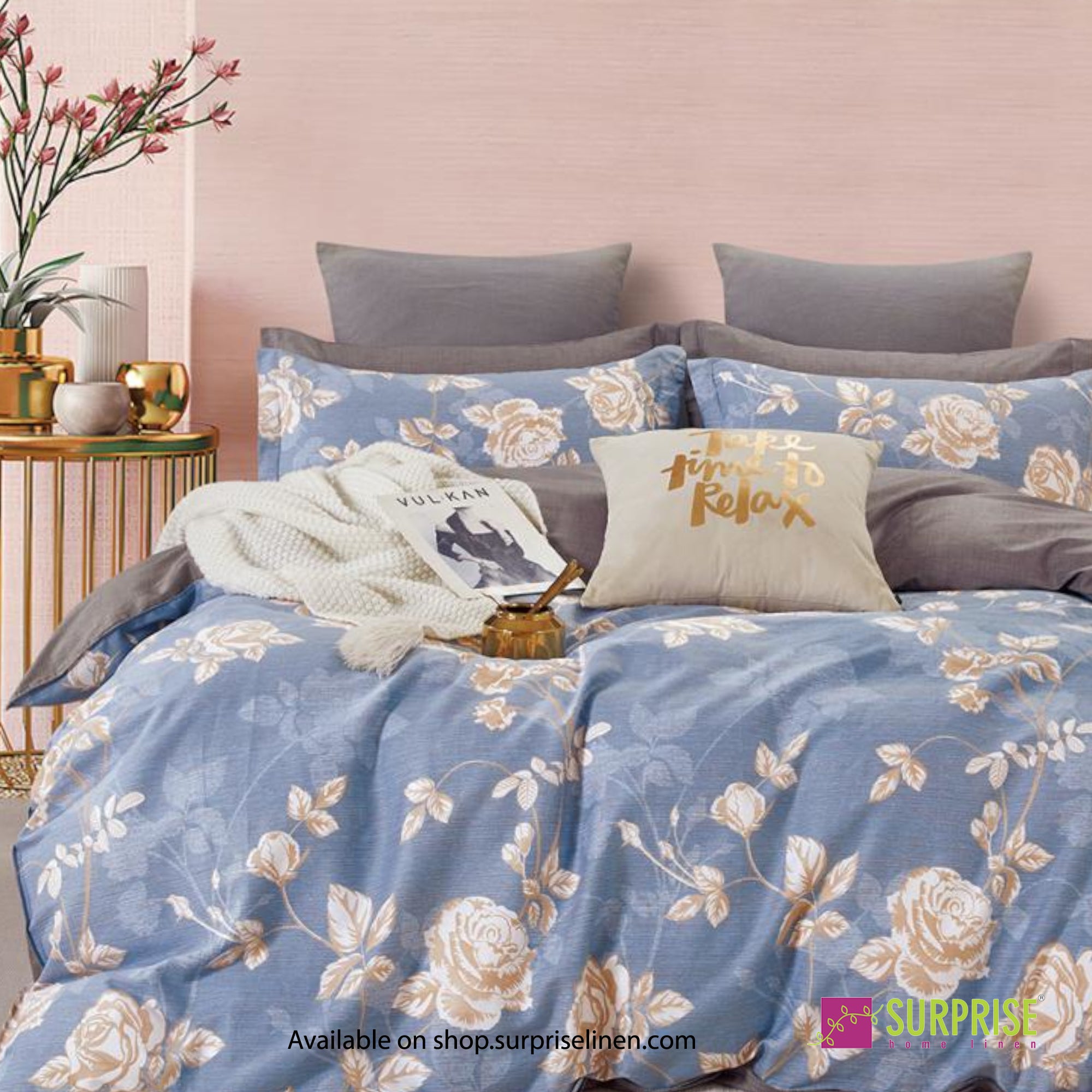 Luxury Essentials By Surprise Home Exclusive Hues Collection 3 Pcs Super King Size Bedsheet Set in 300 TC Premium Cotton (Lavender Whisper)