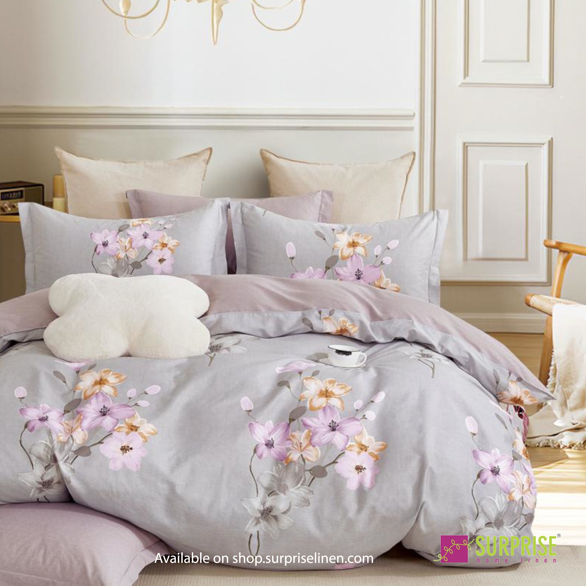 Luxury Essentials By Surprise Home Exclusive Hues Collection 3 Pcs Super King Size Bedsheet Set in 300 TC Premium Cotton (Serene)