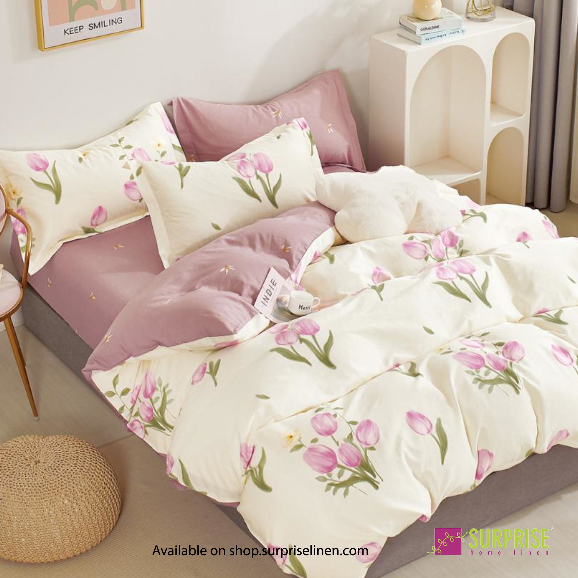 Luxury Essentials By Surprise Home Exclusive Hues Collection 3 Pcs Super King Size Bedsheet Set in 300 TC Premium Cotton (Symphony)