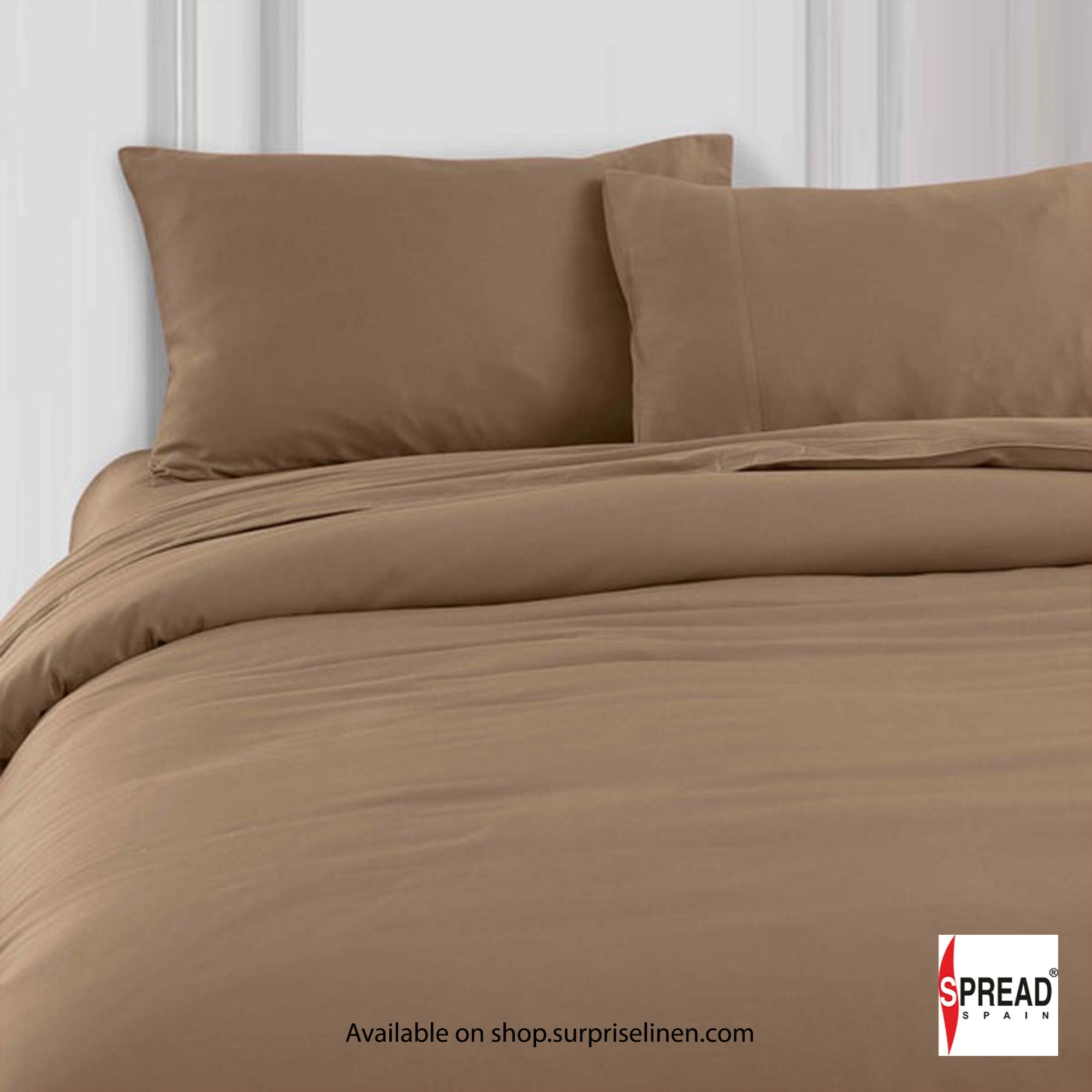 Spread Spain - Madison Avenue Collection 400 Thread Count 100% Cotton Bedding Set (Brown)