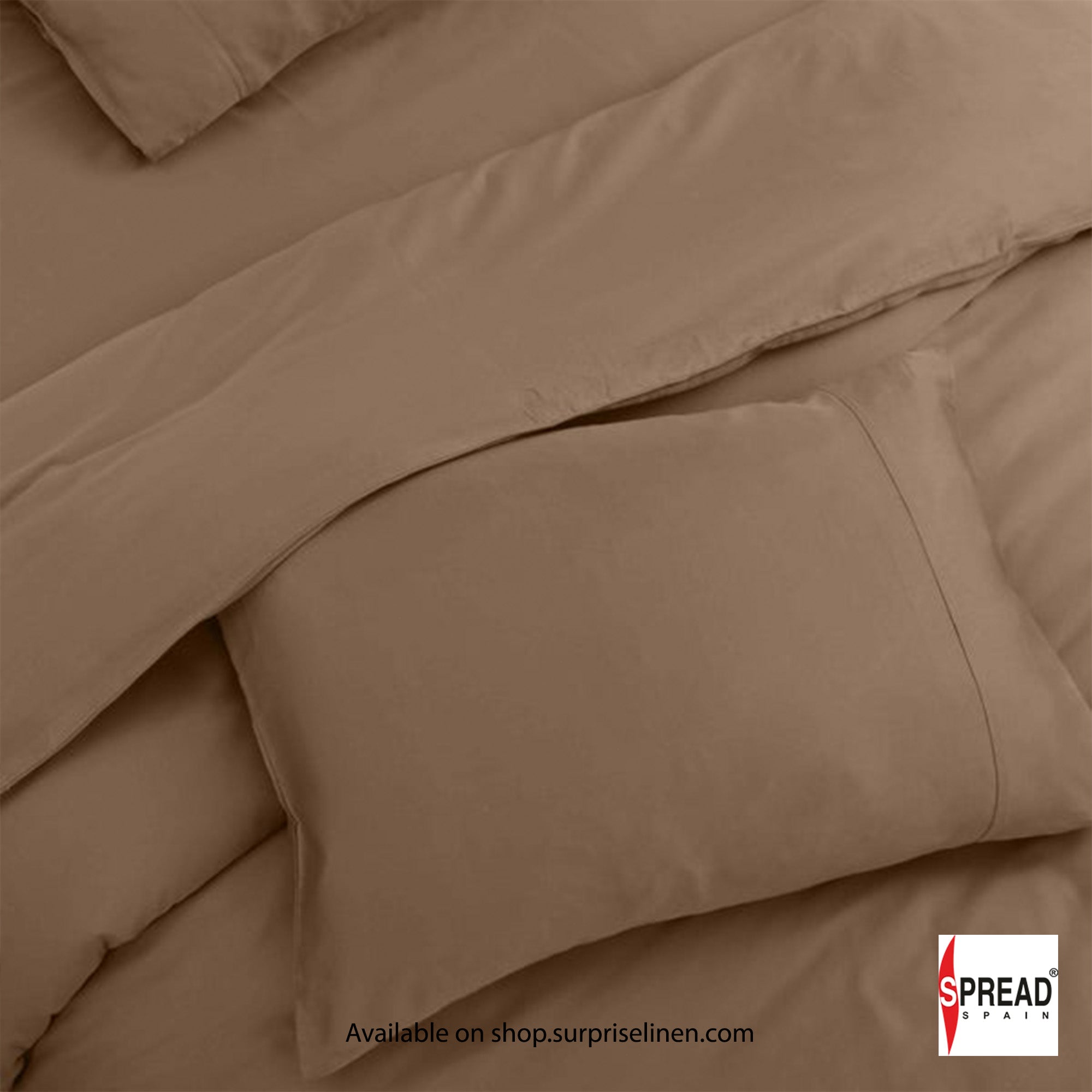 Spread Spain - Madison Avenue Collection 400 Thread Count 100% Cotton Bedding Set (Brown)