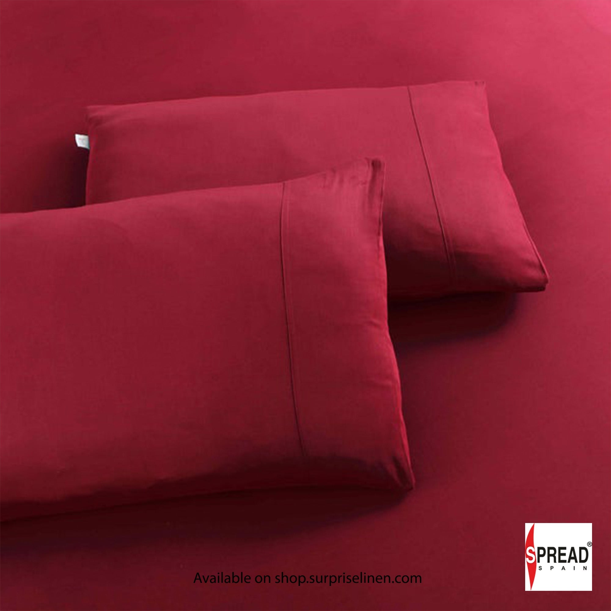 Spread Spain - Madison Avenue Collection 400 Thread Count 100% Cotton Bedding Set (Burgandy)