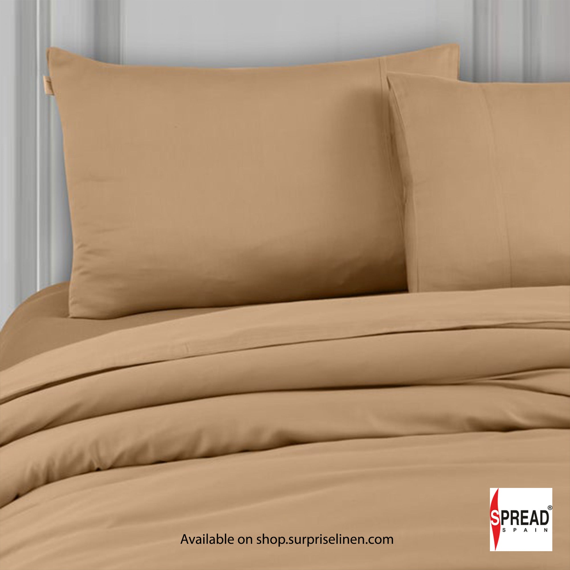 Spread Spain - Madison Avenue Collection 400 Thread Count 100% Cotton Bedding Set (Caramel)