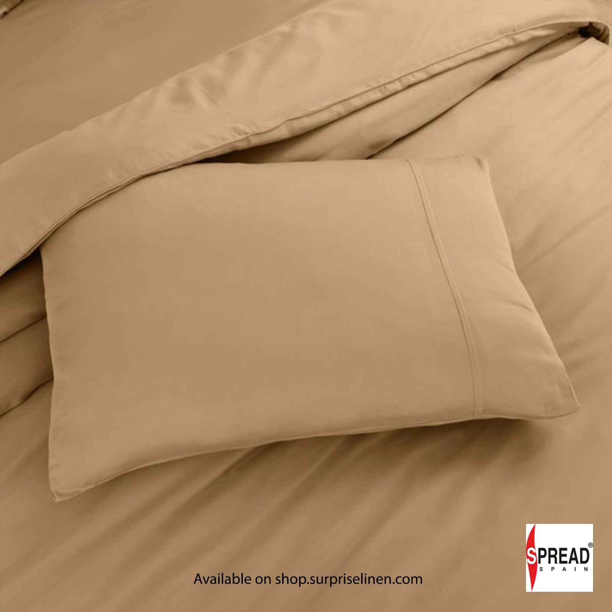 Spread Spain - Madison Avenue Collection 400 Thread Count 100% Cotton Bedding Set (Caramel)