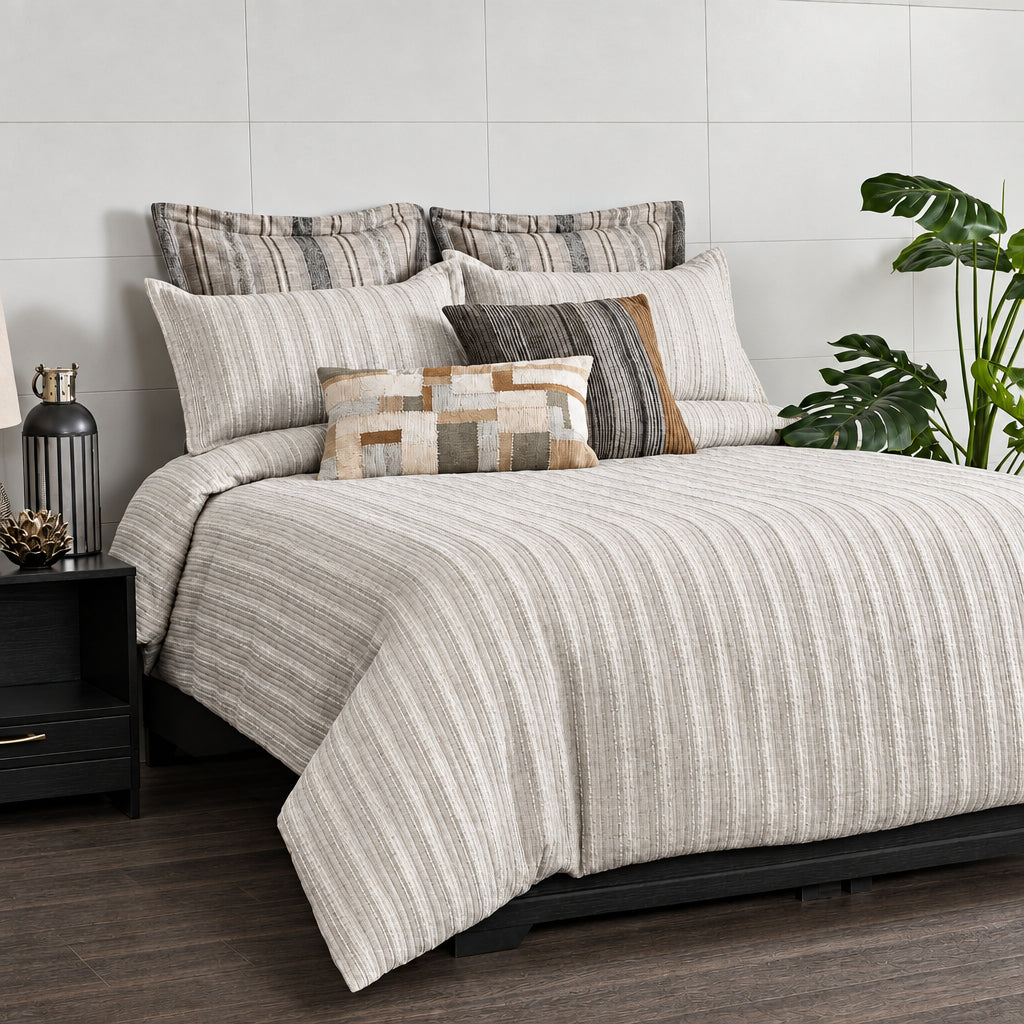 Anna Simona - Cassa 7 Pcs Duvet Ensemble Set (Grey)