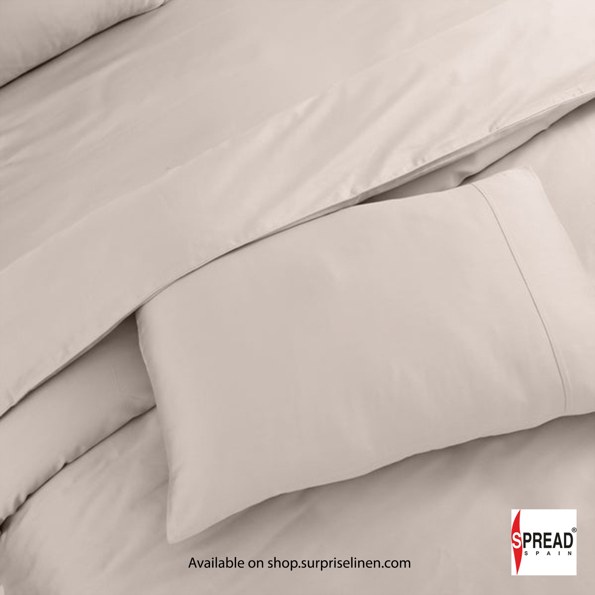 Spread Spain - Madison Avenue Collection 400 Thread Count 100% Cotton Bedding Set (Cream)