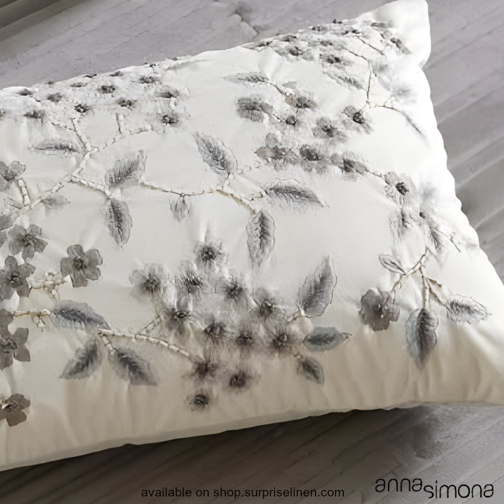 Anna Simona - Epitome 8 Pcs Velvet Bed Ensemble Set (Grey)