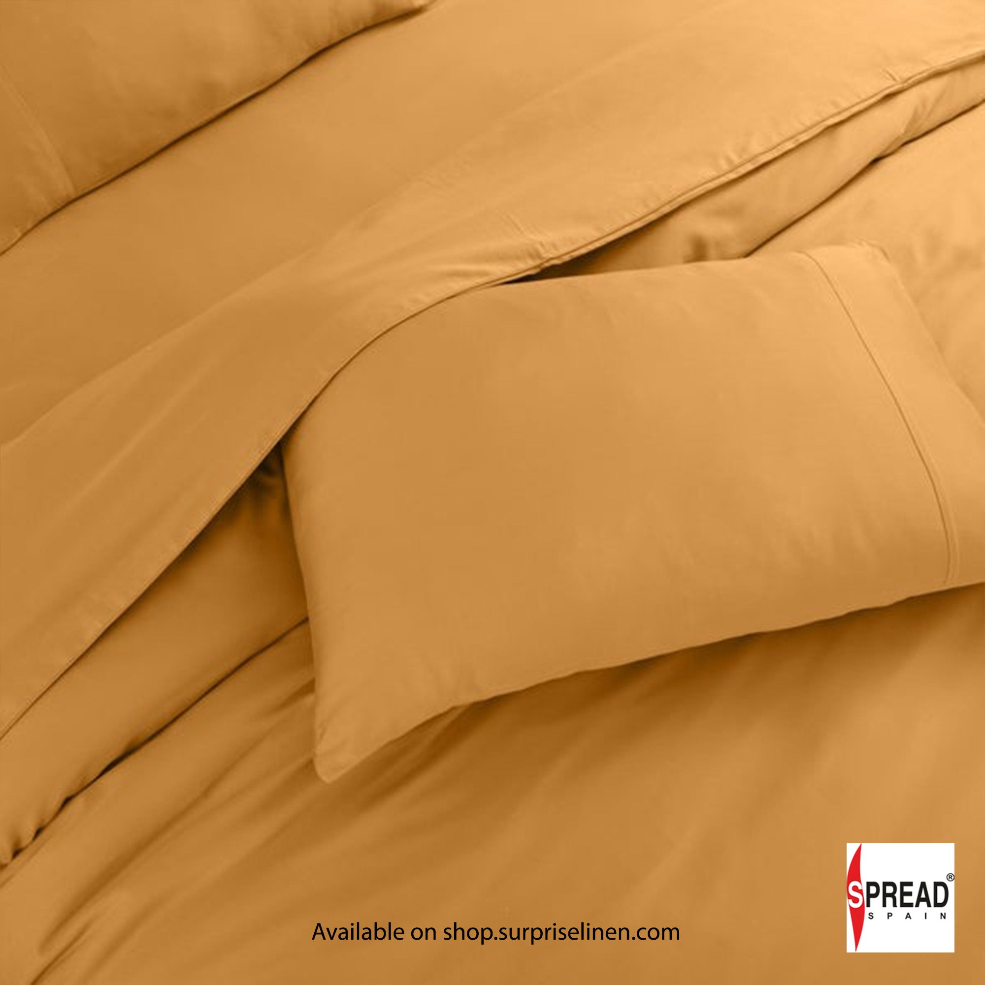 Spread Spain - Madison Avenue Collection 400 Thread Count 100% Cotton Bedding Set (Gold)