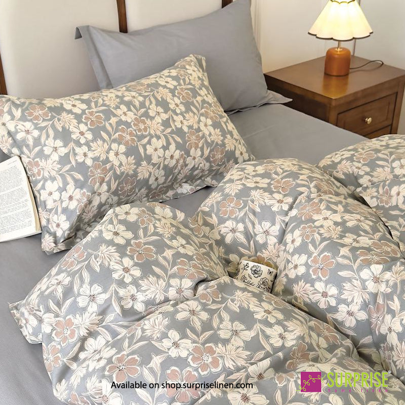 Lilac Tulips Soft Lilac four-piece comforter set