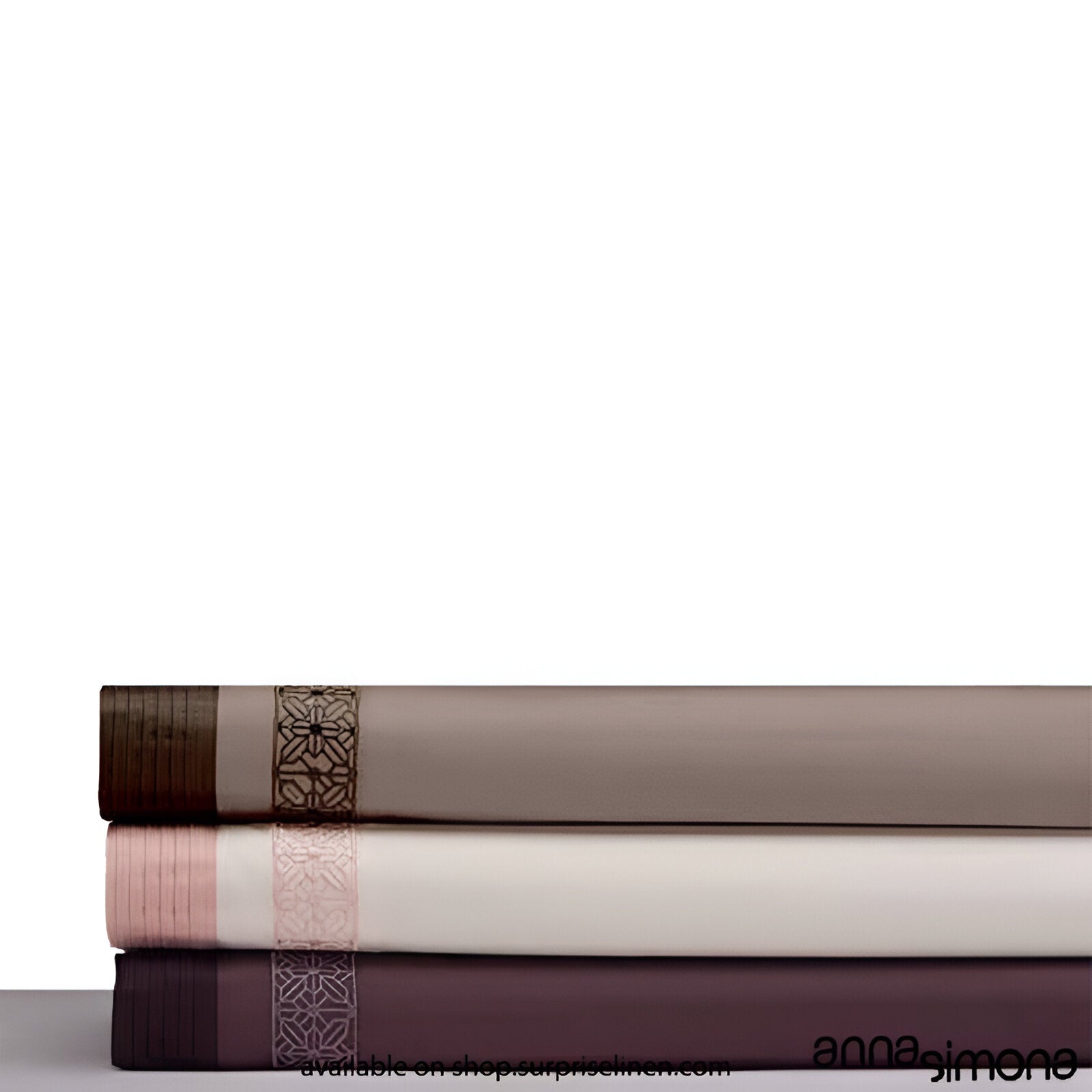 Anna Simona - Miller King Size 400 TC Cotton Satin King Size Bedsheet Set (Light Wine)