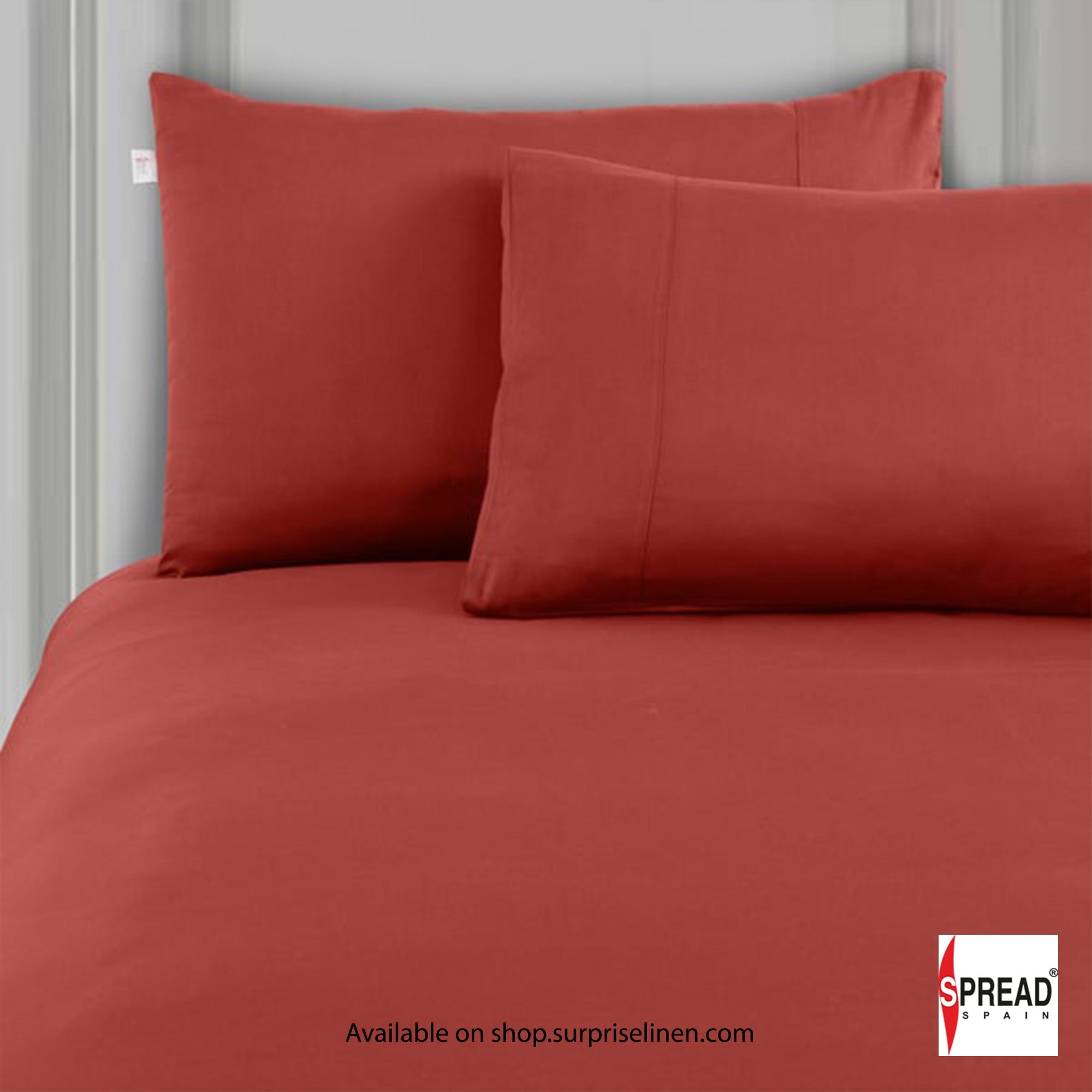 Spread Spain - Madison Avenue Collection 400 Thread Count 100% Cotton Bedding Set (Rust)