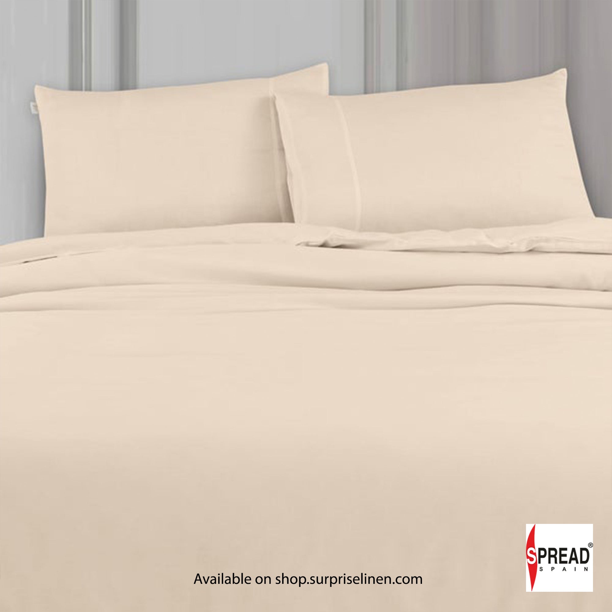 Spread Spain - Madison Avenue Collection 400 Thread Count 100% Cotton Bedding Set (Taupe)