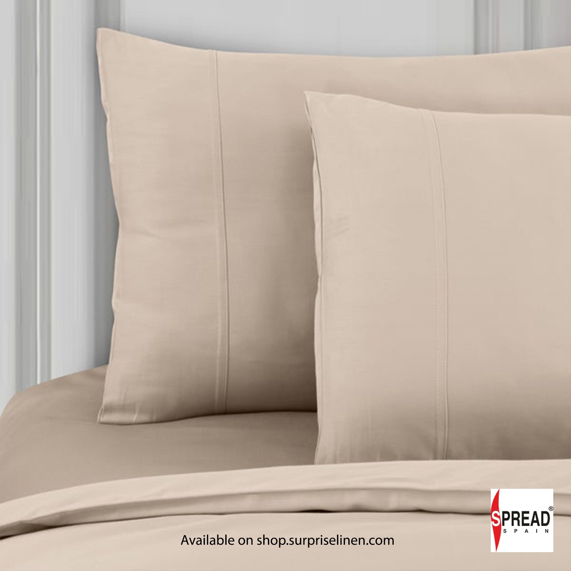 Spread Spain - Madison Avenue Collection 400 Thread Count 100% Cotton Bedding Set (Taupe)