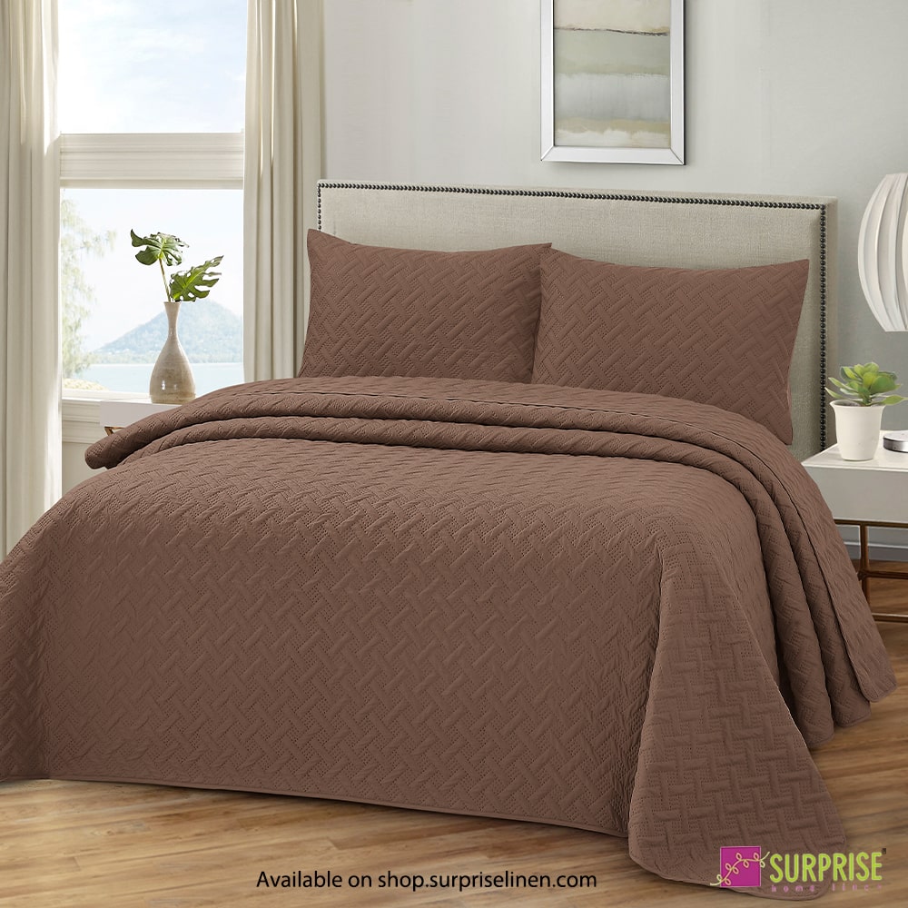 Surprise Home - Everyday Use Premium Quality Urbane 3 Pcs Bedcover Set (Rain Drum)
