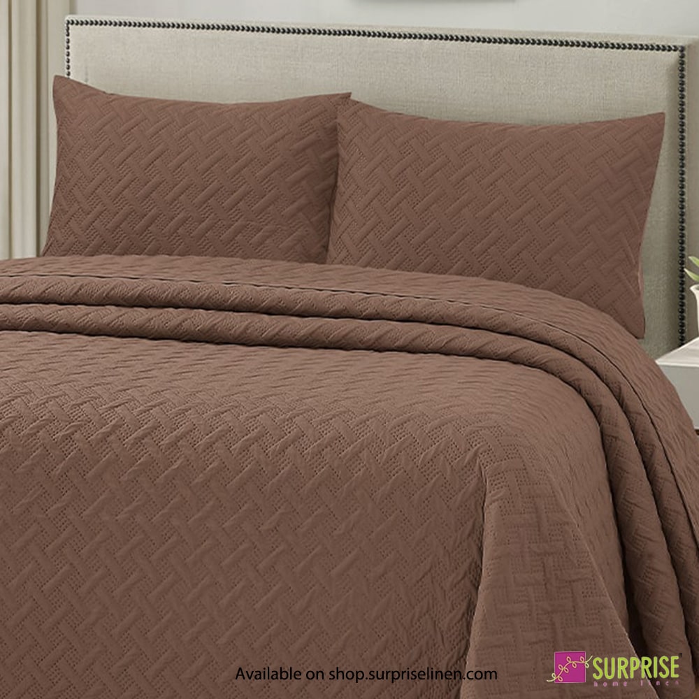 Surprise Home - Everyday Use Premium Quality Urbane 3 Pcs Bedcover Set (Rain Drum)