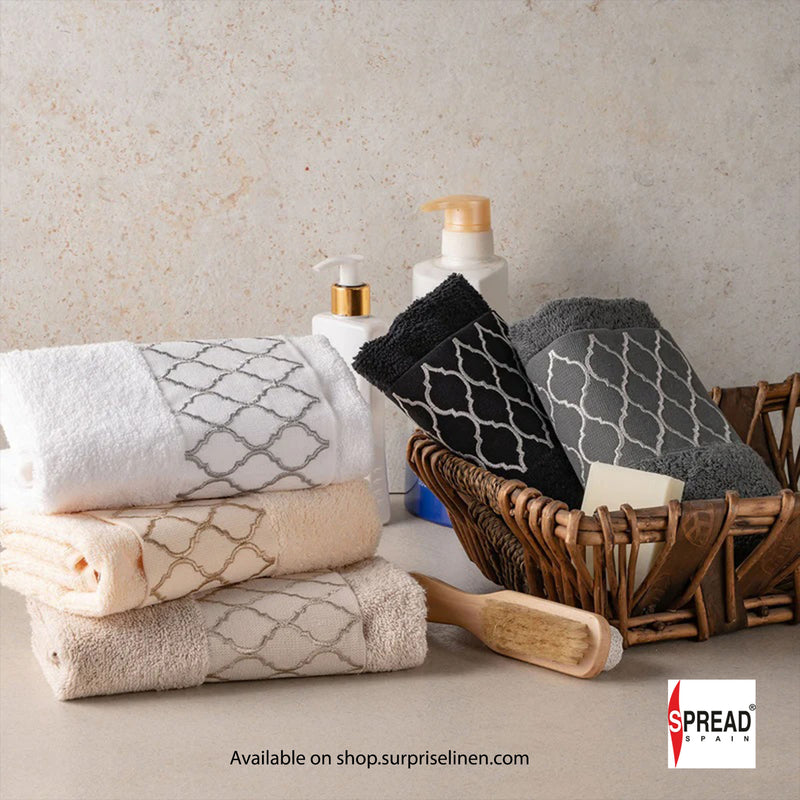 Spread Spain - Picasso Pastoral Ares Bath Premium Towels (Black)