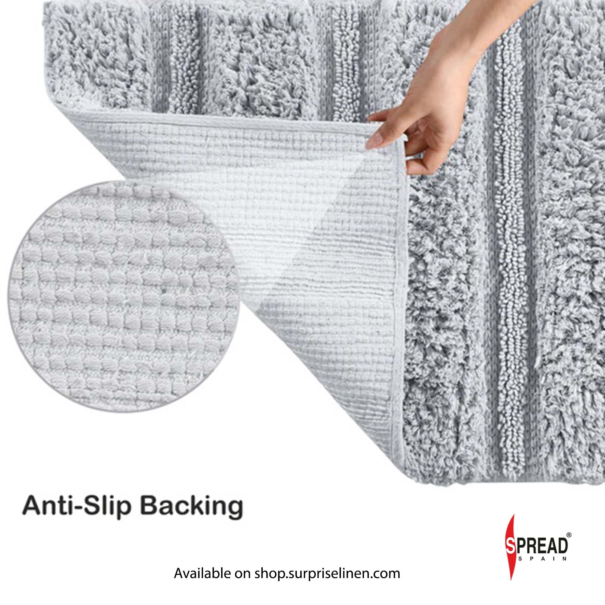 Spread Spain - Resort Luxurious Bath Mats (Fog)
