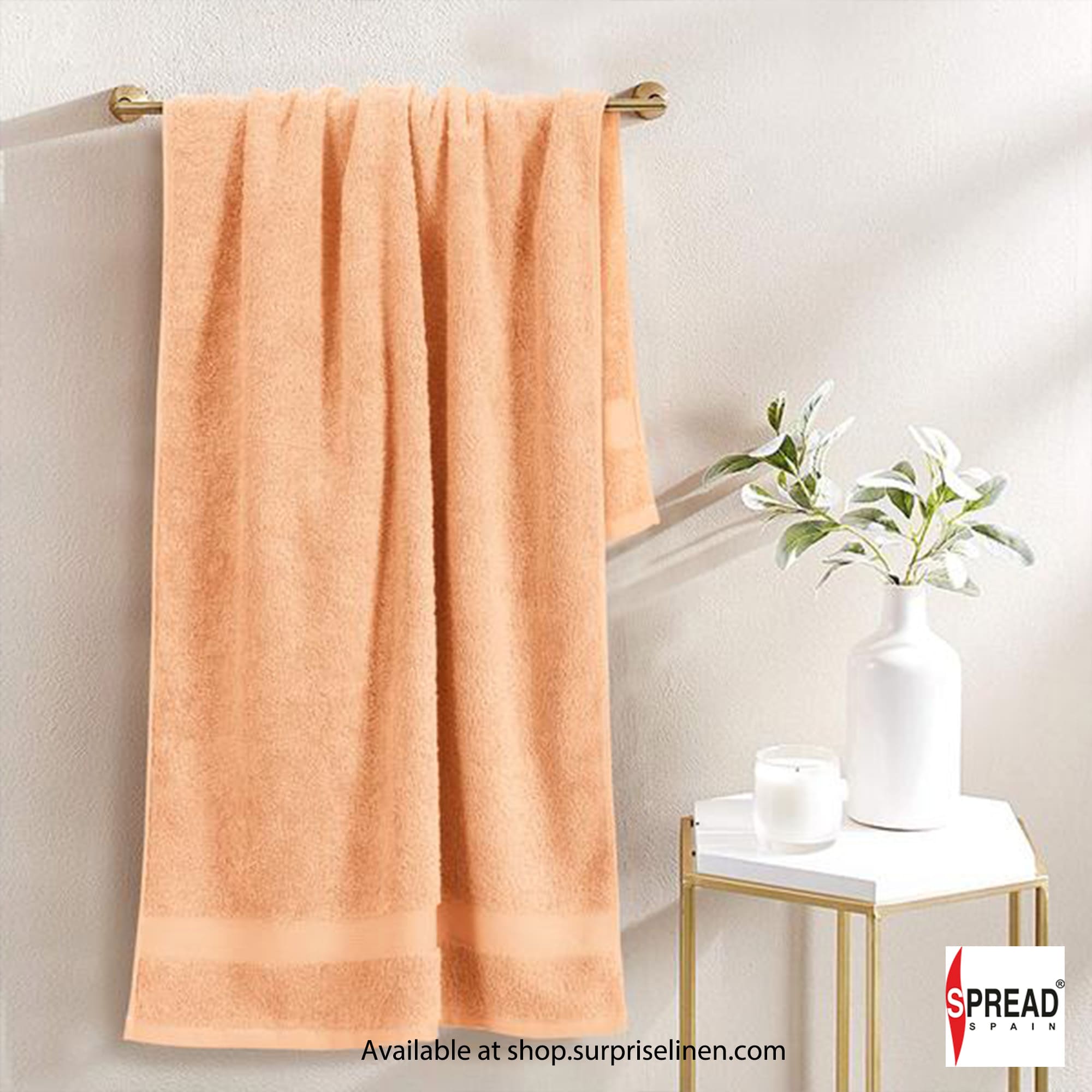 Spread Spain - Ring Spun Cotton Luxurious Bath Towels (Orange)