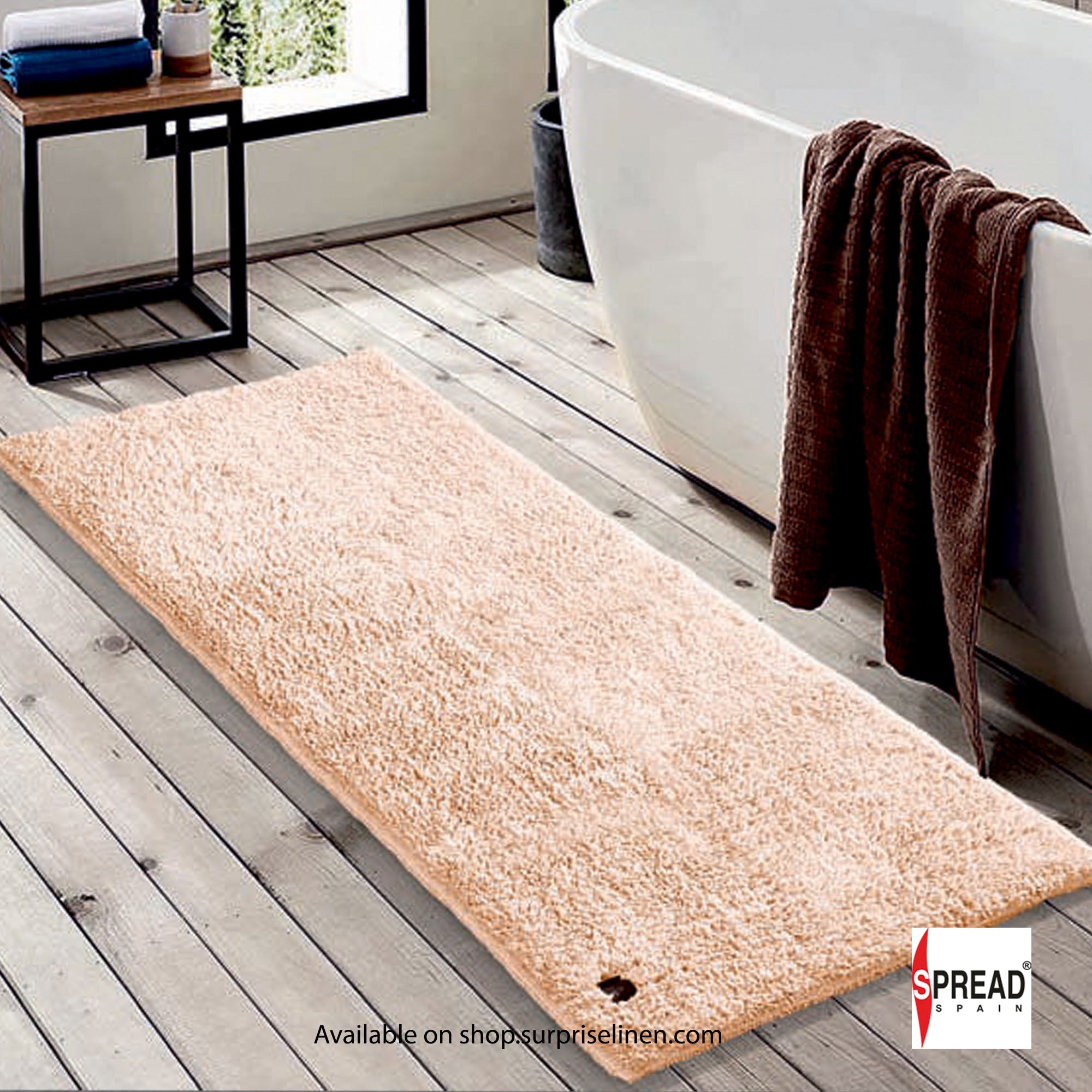 Spread Spain - Bamboo Cotton Fibre Bath Mat (Beige)