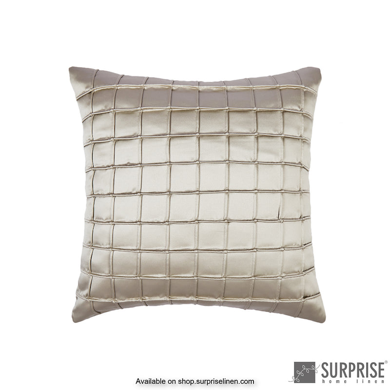 Surprise Home - Satin Waffle Cushion Cover (Silver)