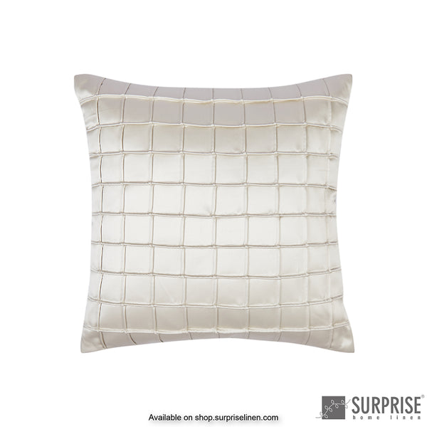 Surprise Home - Satin Waffle Cushion Cover (White)