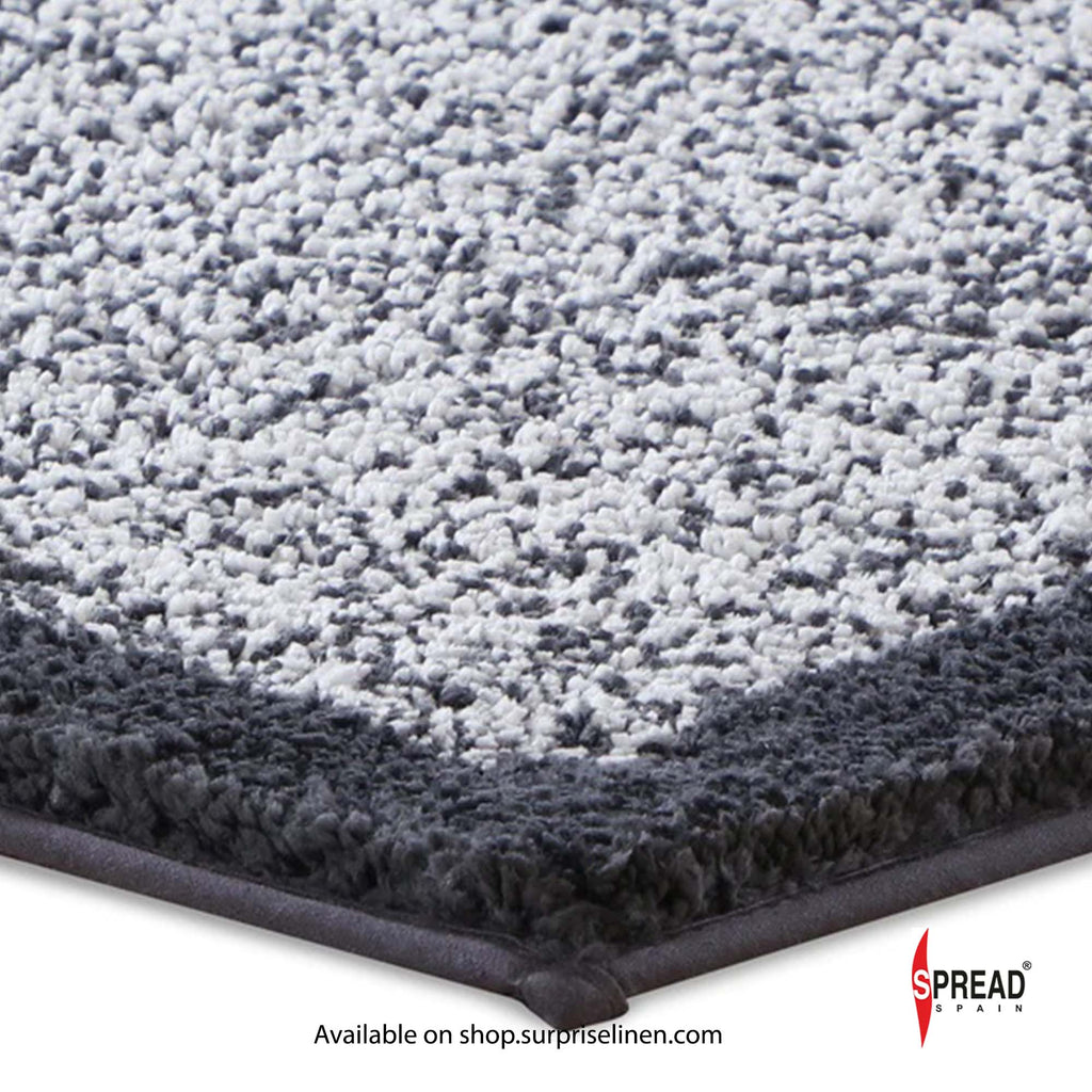 Spread Spain Bubble Thick & Plush Bath Mats (Dark / Light Grey