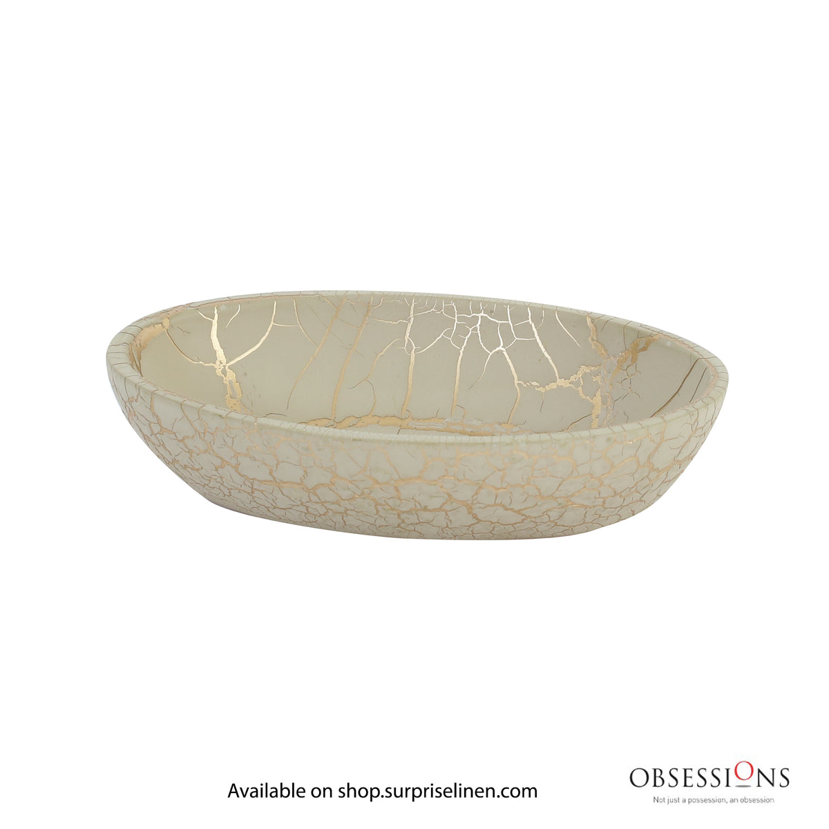 Obsessions - Alvina Collection Luxury Bathroom Accessory Set (Light Beige)