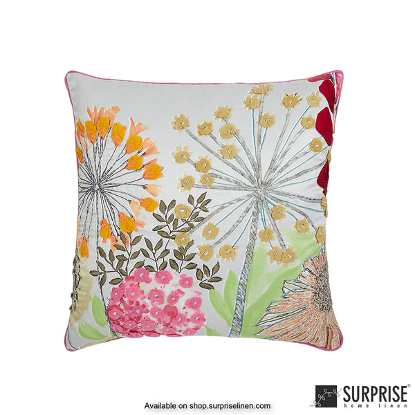 Surprise Home - Dandellion 40 x 40 cms Designer Cushion Cover (Pink)