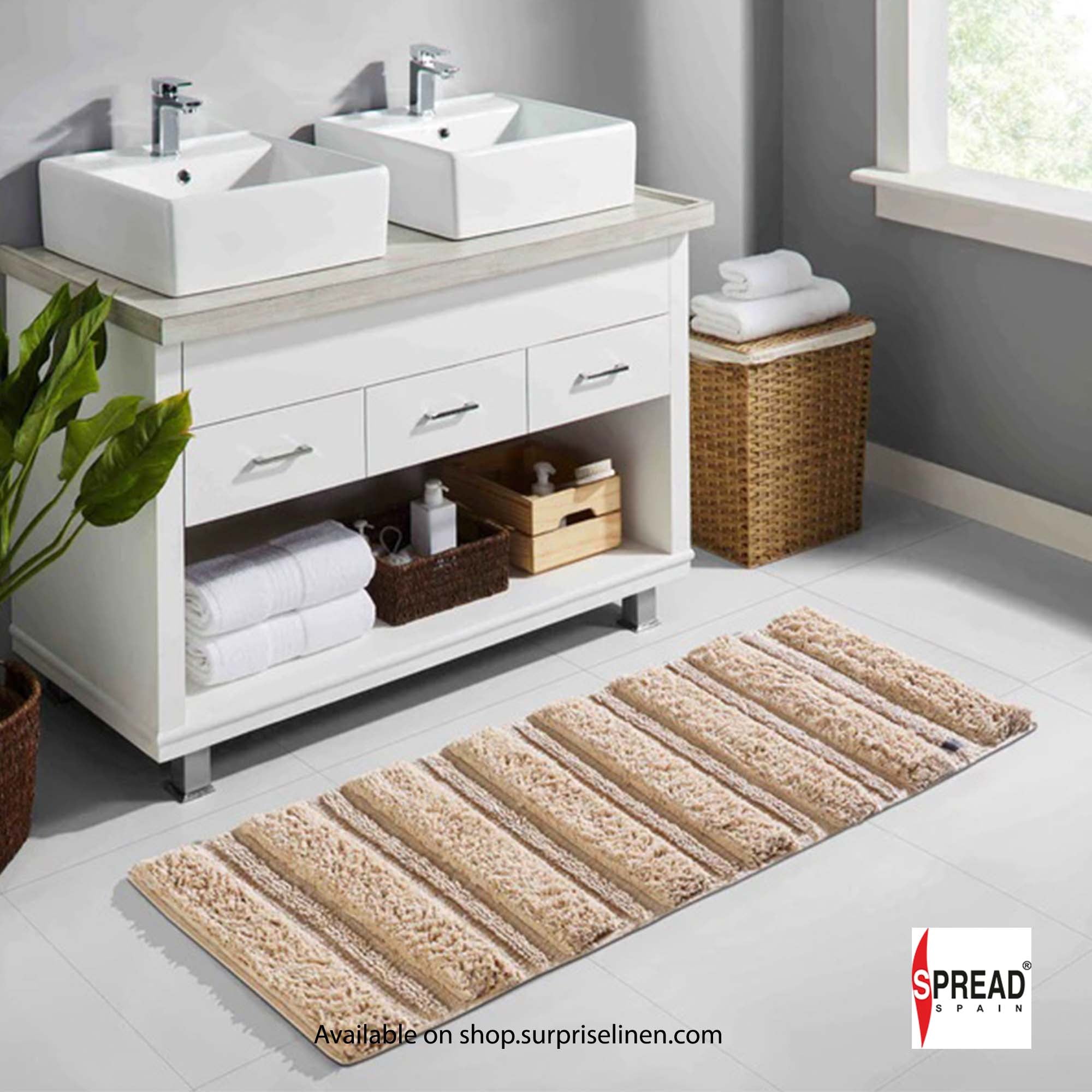 Spread Spain - Resort Luxurious Bath Mats (Beige)