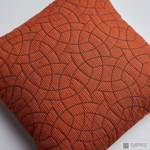 Surprise Home - Circle Trellis 40x40 Cushion Covers (Rust)