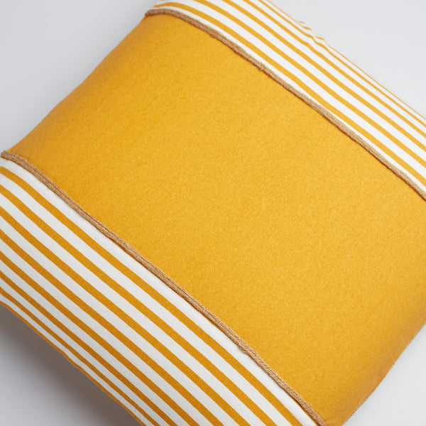 Surprise Home - Nautic Stripes Cushion Covers (Yellow)