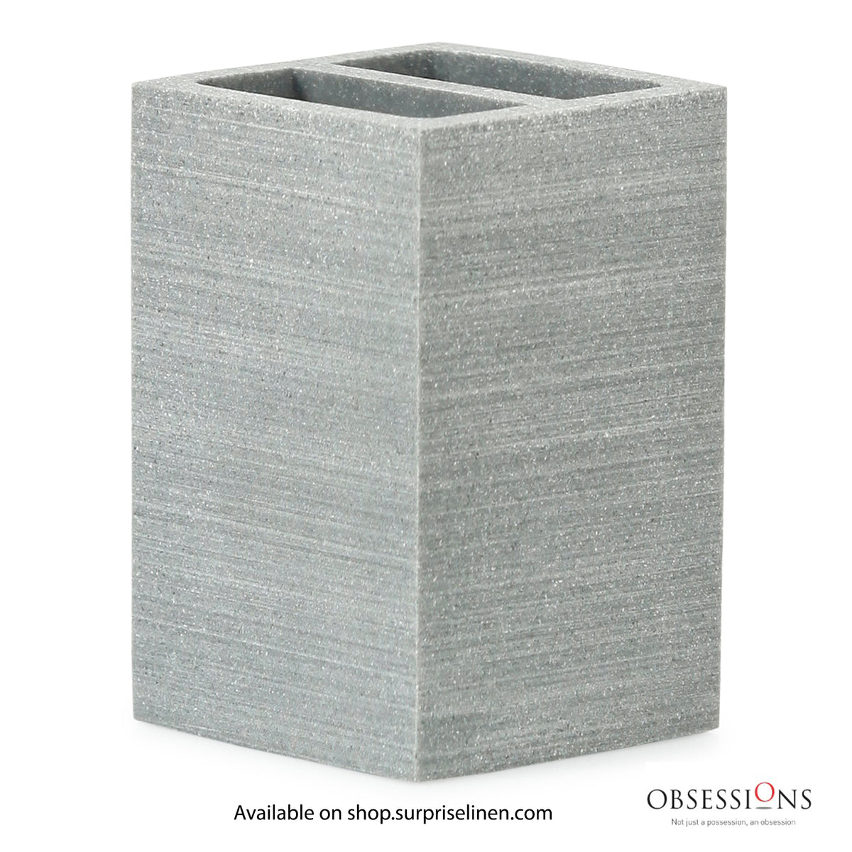 Obsessions - Alvina Collection Luxury Bathroom Accessory Set (Ash Grey)