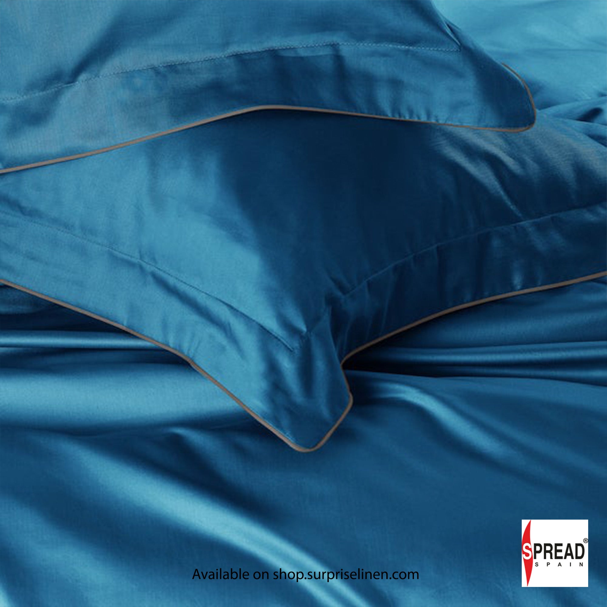 Spread Spain - The Italian Collection 500 Thread Count Cotton Bedsheet Set (Bottle Green)