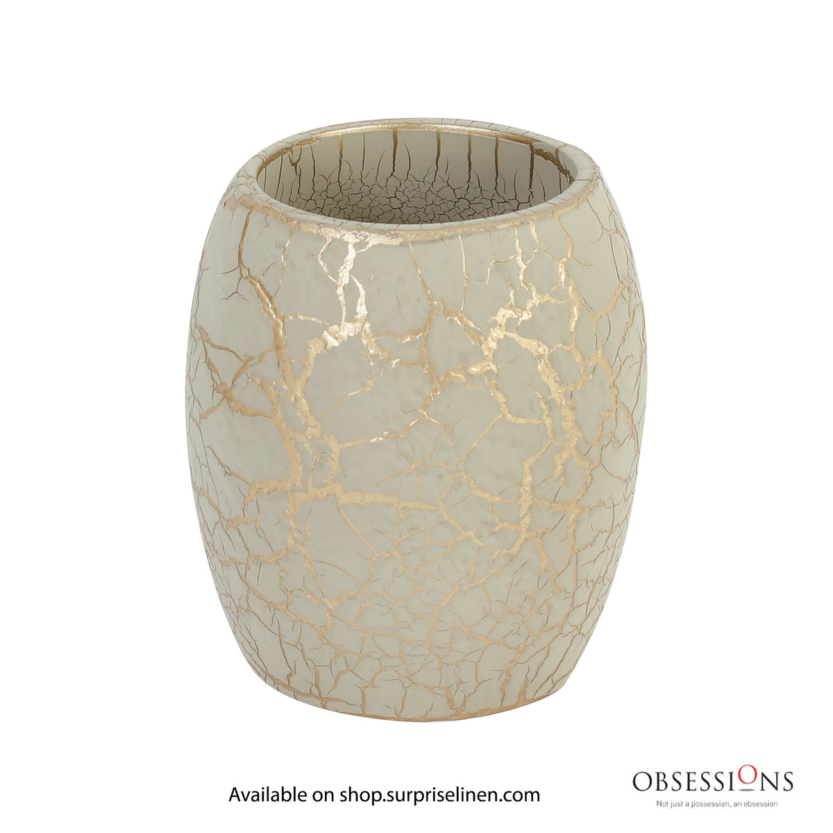 Obsessions - Alvina Collection Luxury Bathroom Accessory Set (Light Beige)