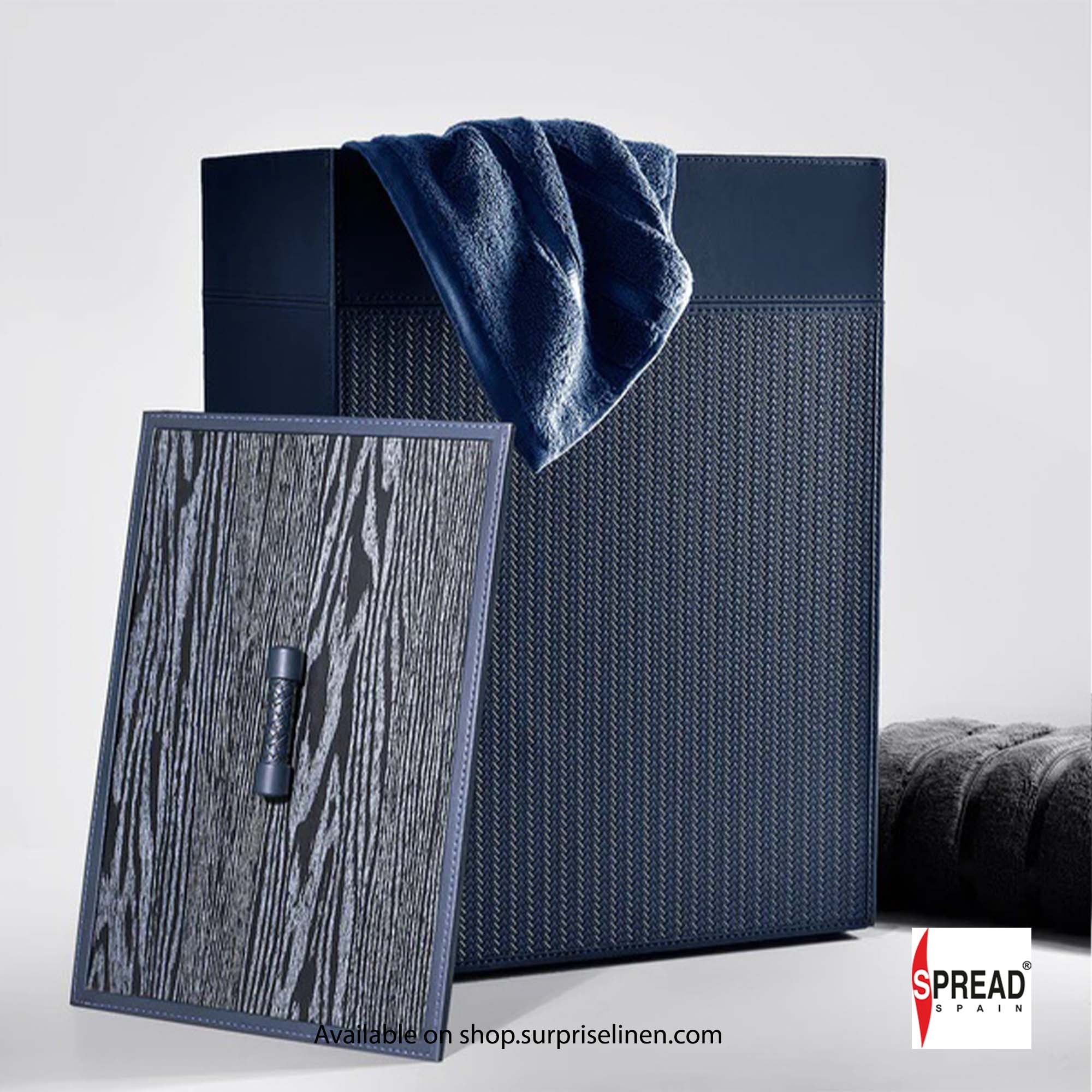 Spread Spain - Riggiani Collection Laundry Hamper (Midnight Navy)