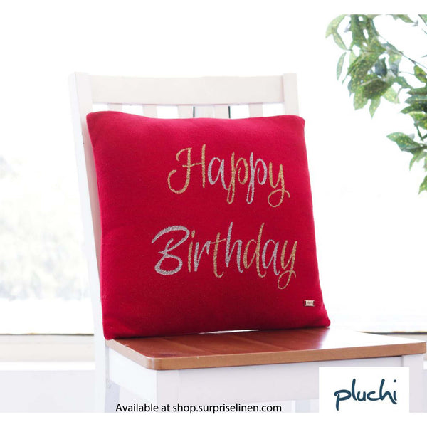 Pluchi - Birthday Cushion Cover (Red)