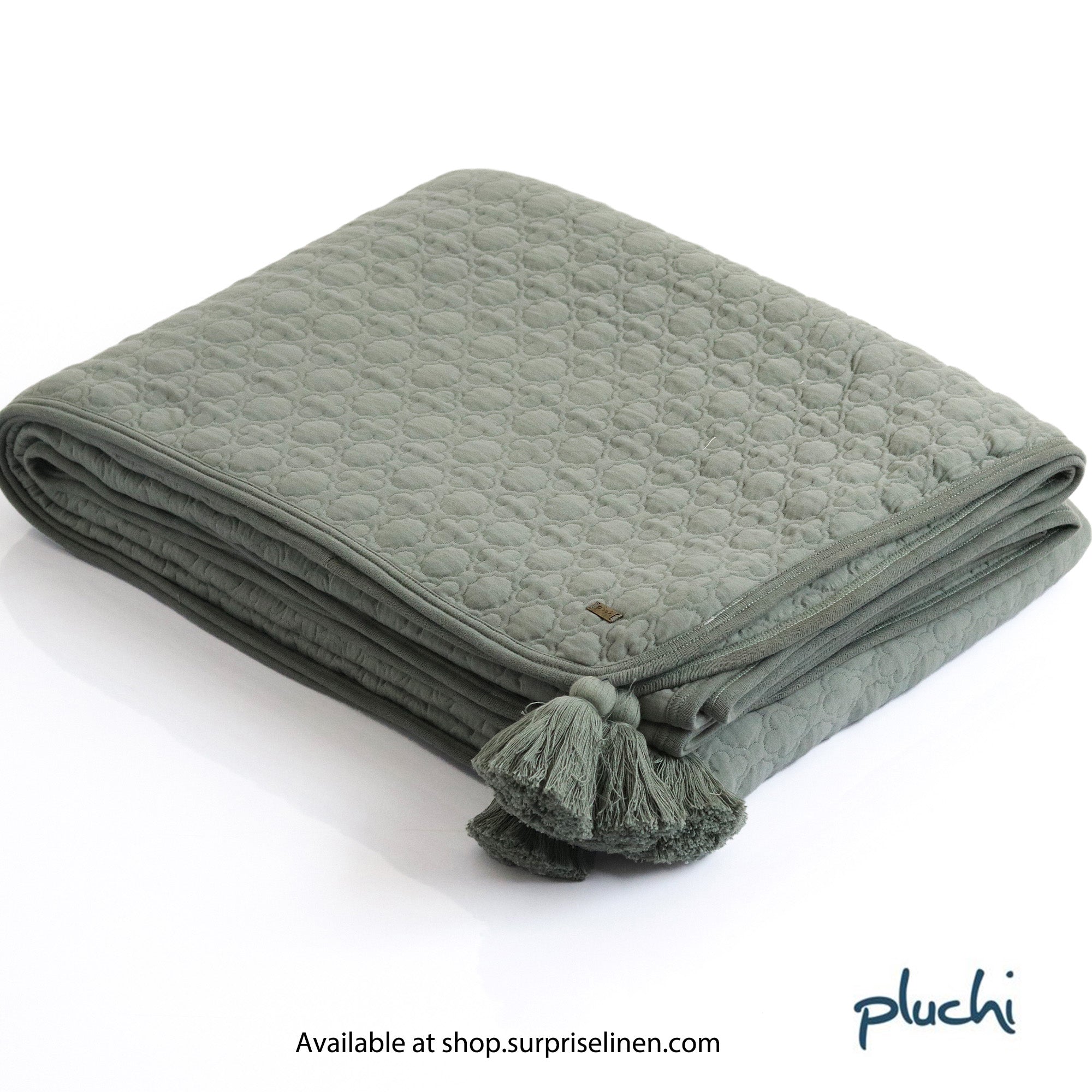 Pluchi - Bubbly Collection 3 Pcs Bedcover Set (Ryegrass)