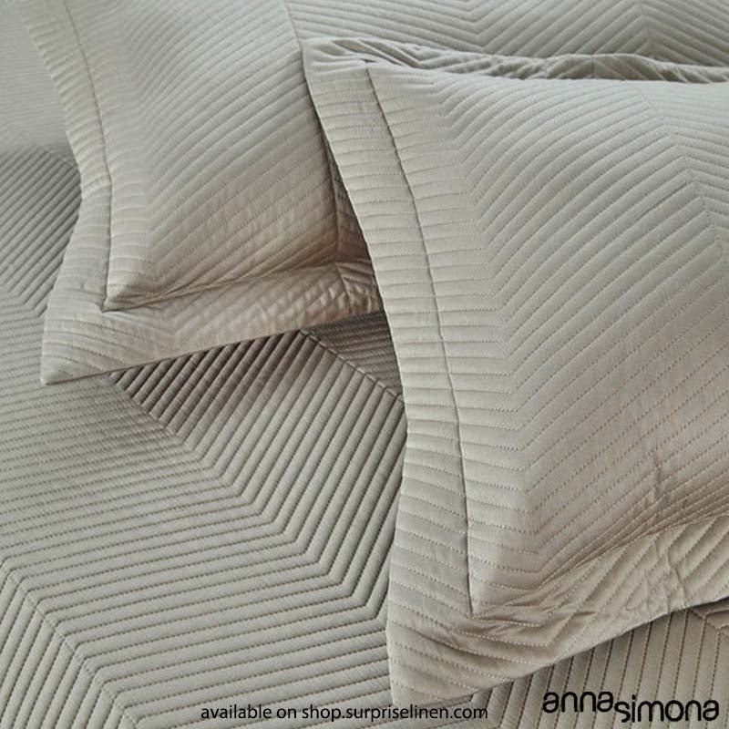 Anna Simona - Chevron Bed Cover Set (Sand)