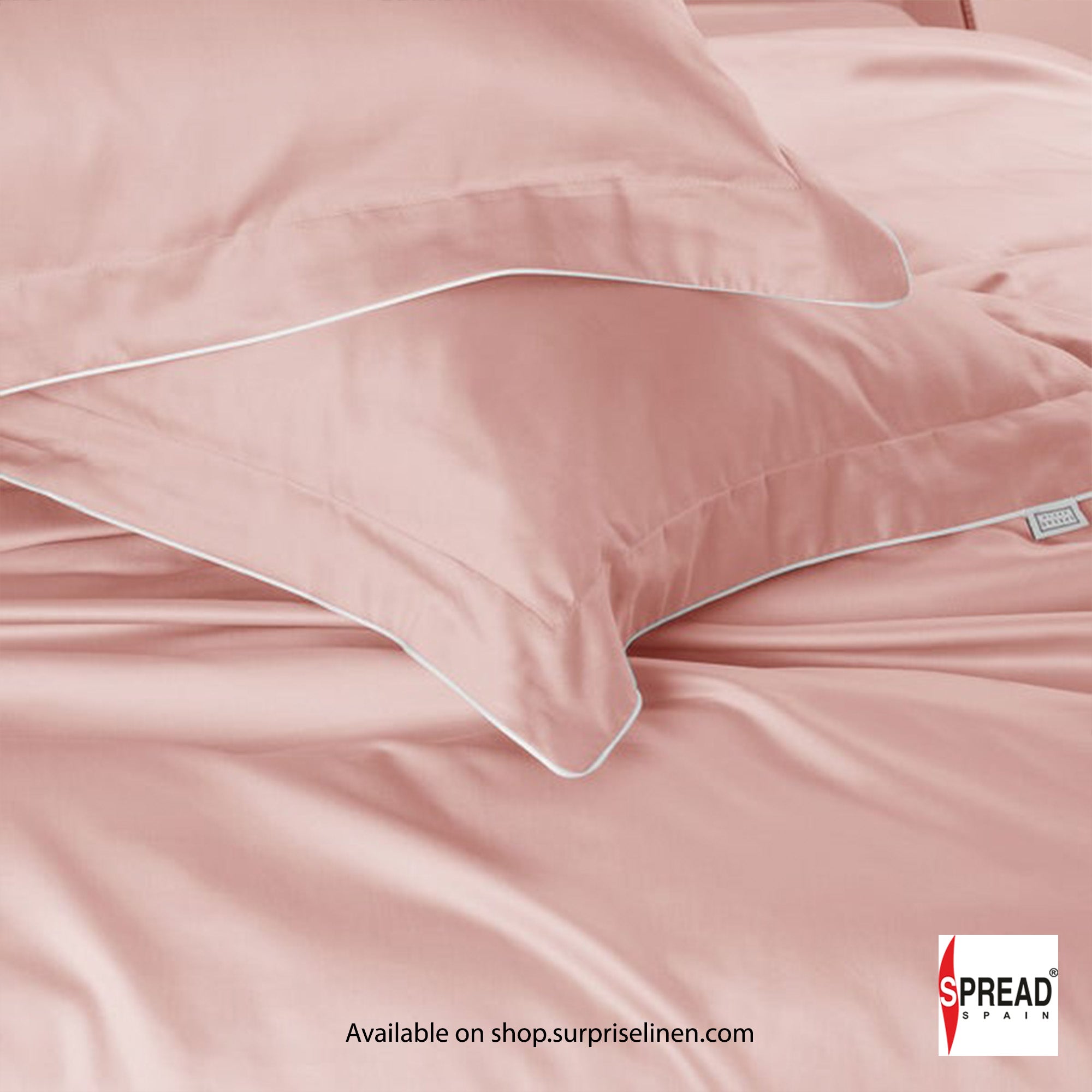 Spread Spain - The Italian Collection 500 Thread Count Cotton Bedsheet Set (Rose Pink)