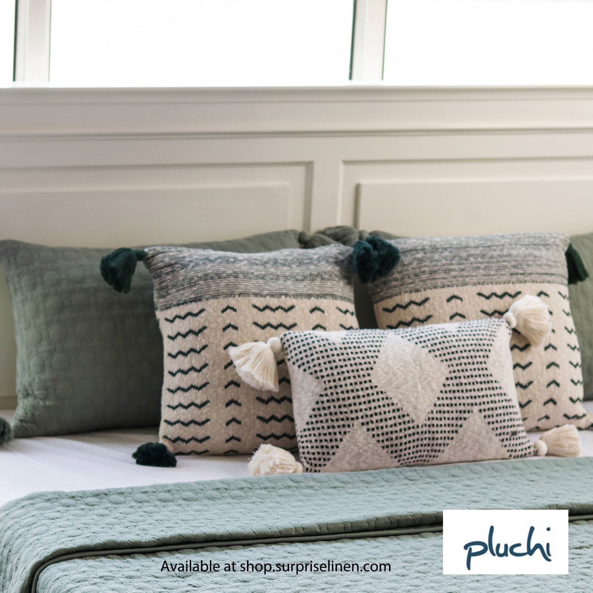 Pluchi - Bubbly Collection 3 Pcs Bedcover Set (Ryegrass)