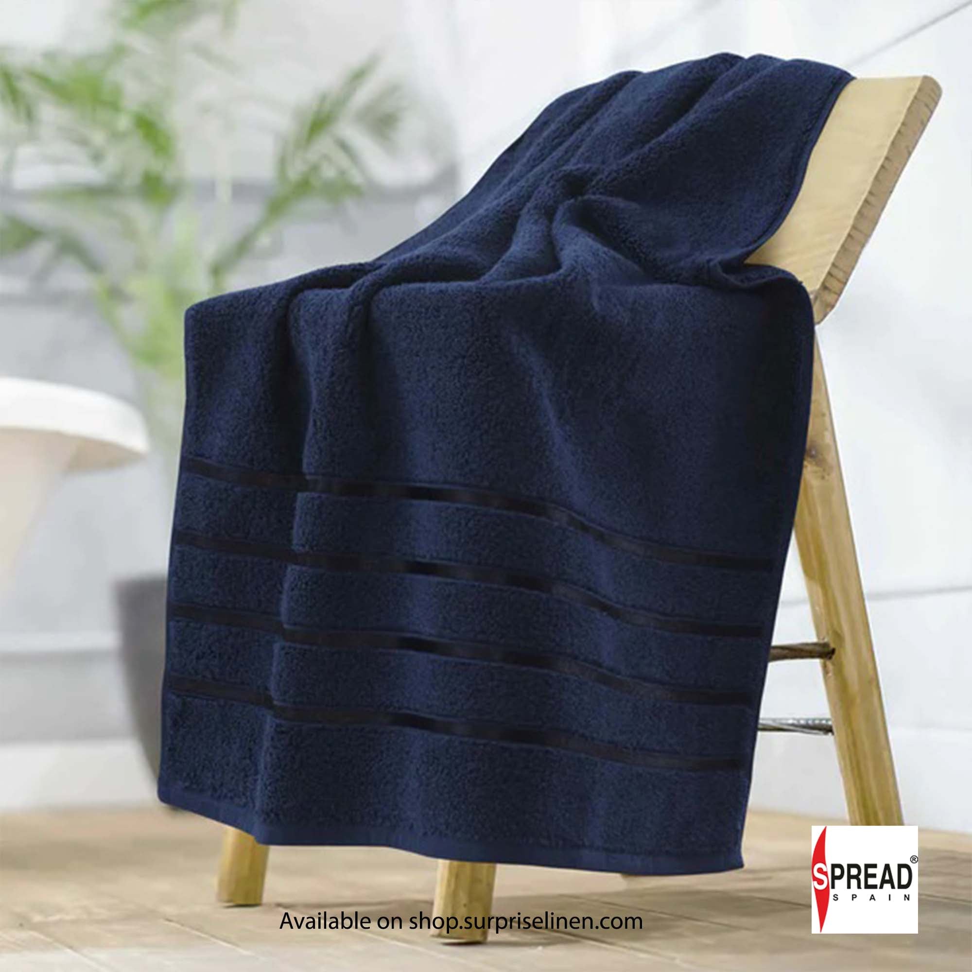 Spread Spain - Roman Bath Collection Towels (Navy Blue)