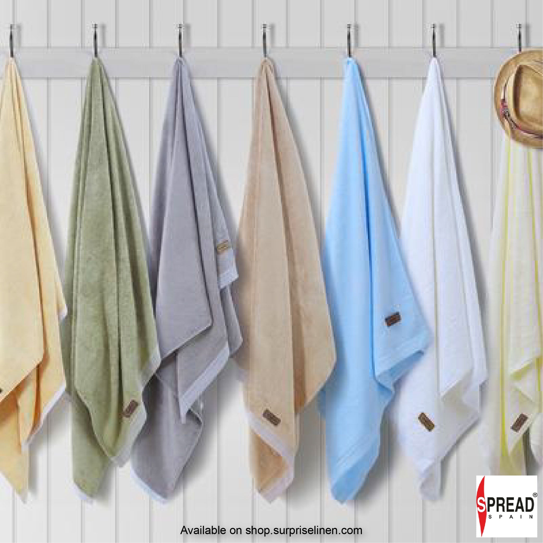 Spread Spain - Quick Dry, High Absorbent & Super Soft Japanese Bamboo Towels (Beige)