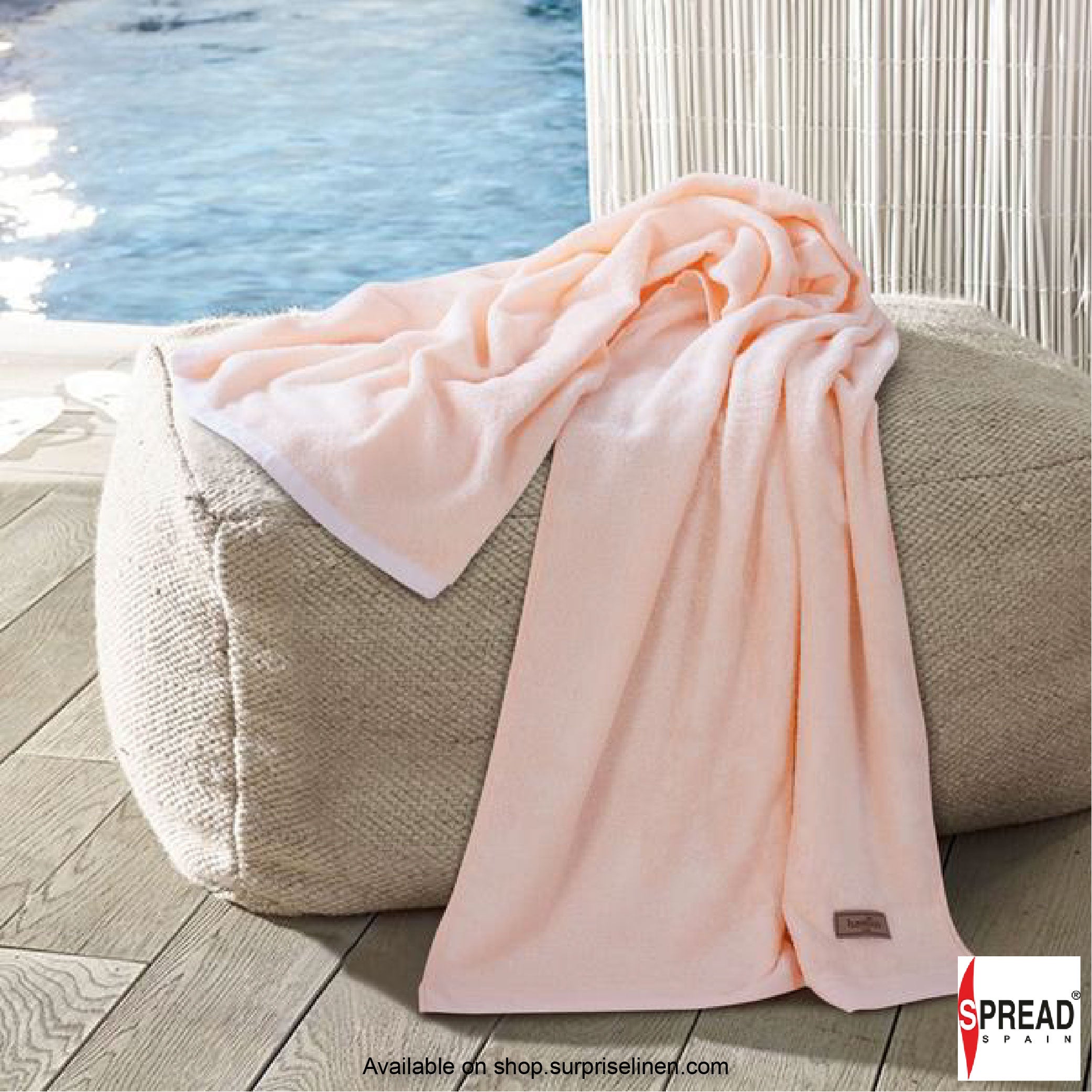 Spread Spain - High Absorbent & Super Soft 360 GSM Japanese Bamboo Towels (Peach)