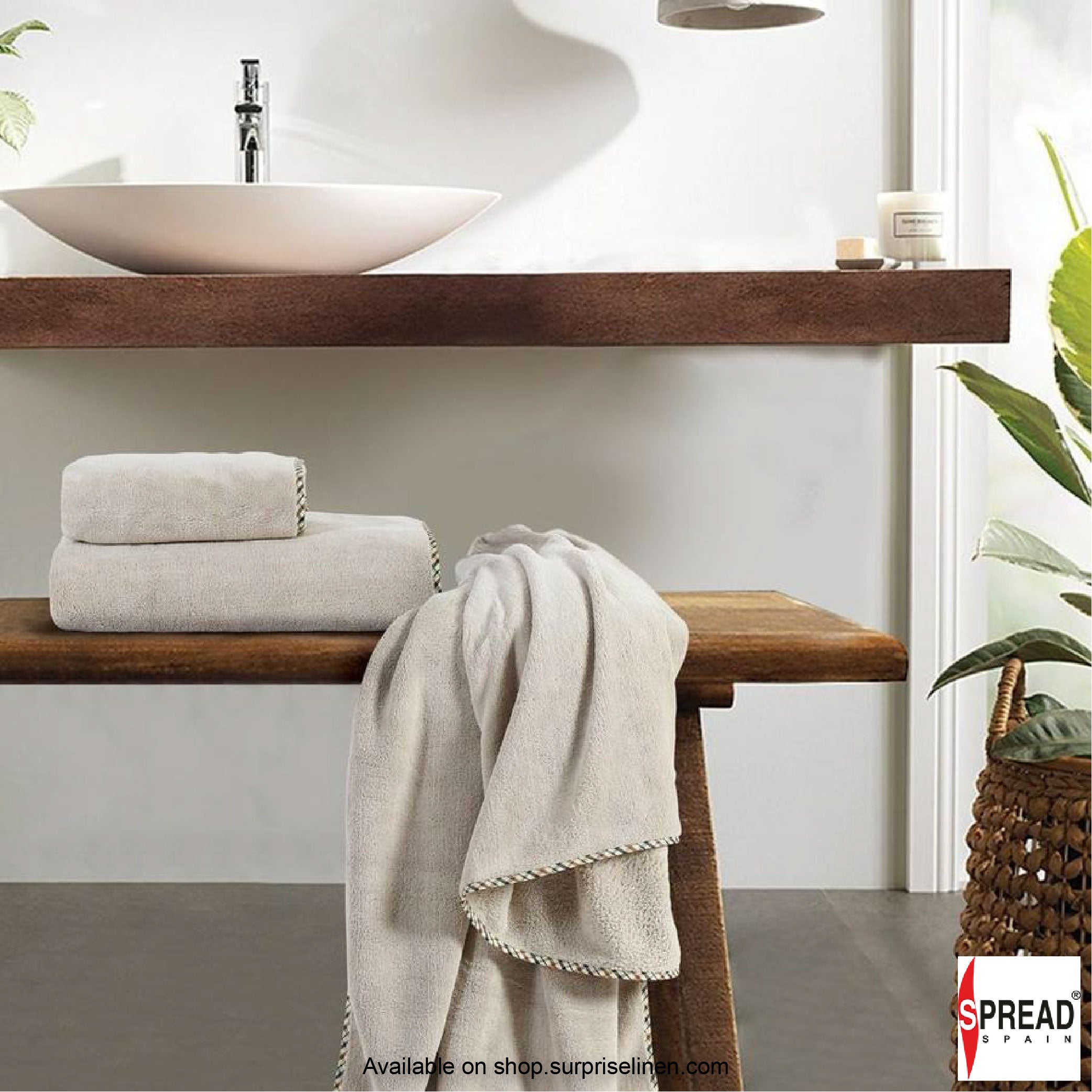 Spread Spain - High Absorbent & Super Soft Coral Towel - (Rock)