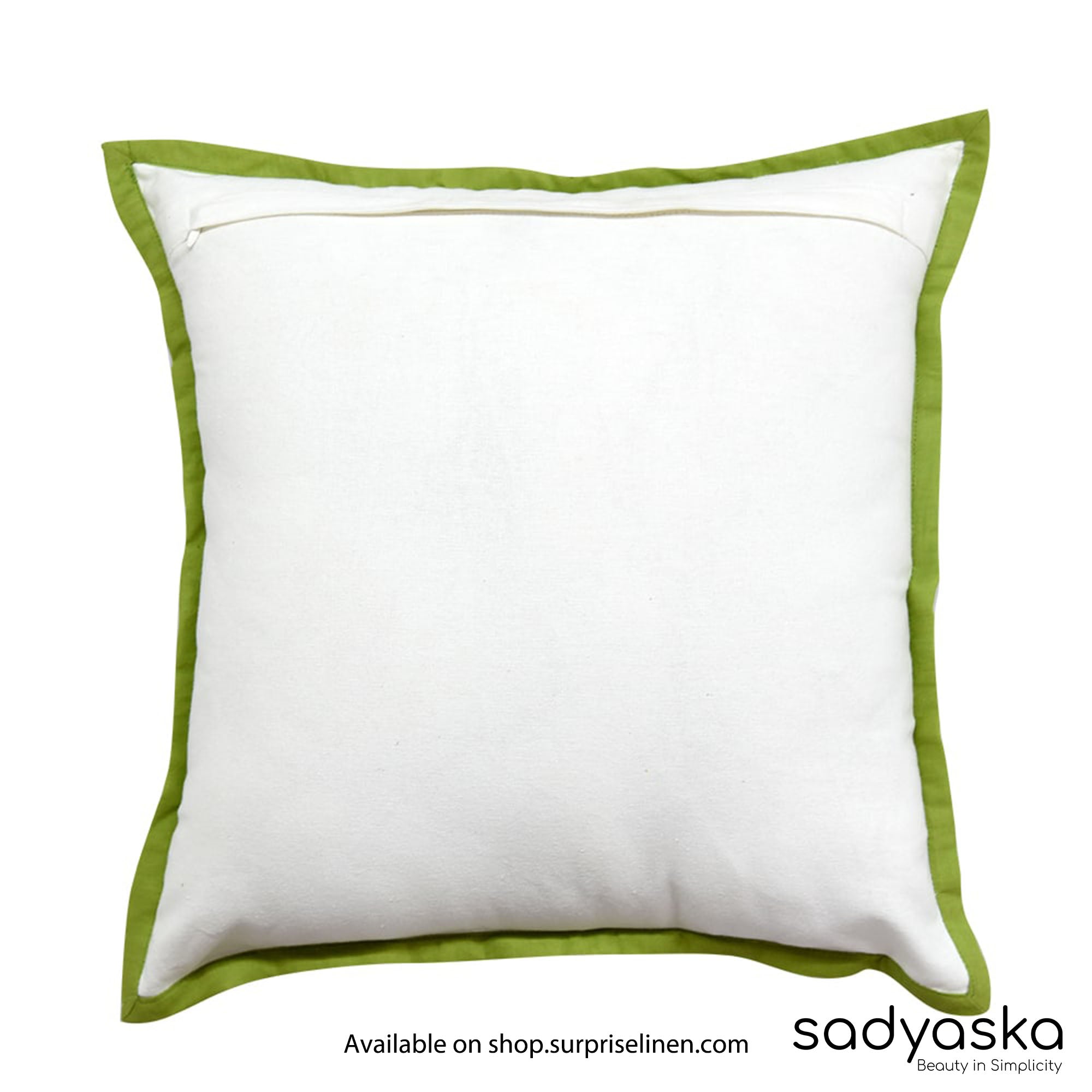 Sadyaska - Splash Dotted Cushion Cover (Green)