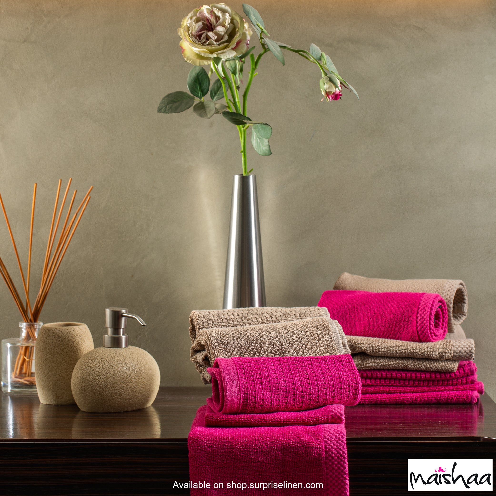 Maishaa - Modal Collection Fucshia Towel